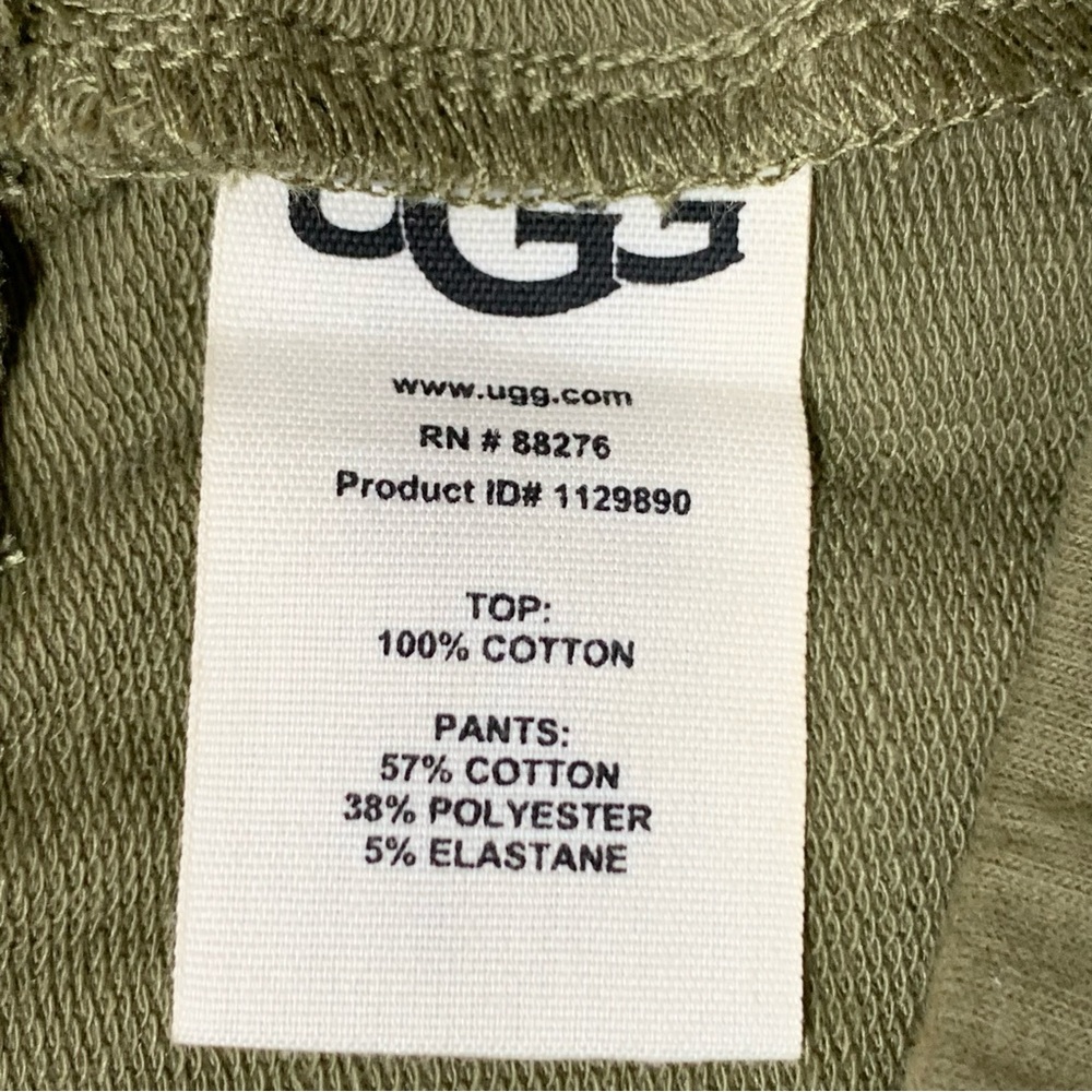 UGG Darian Sleep Men’s Shorts in Olive - Picture 8 of 8